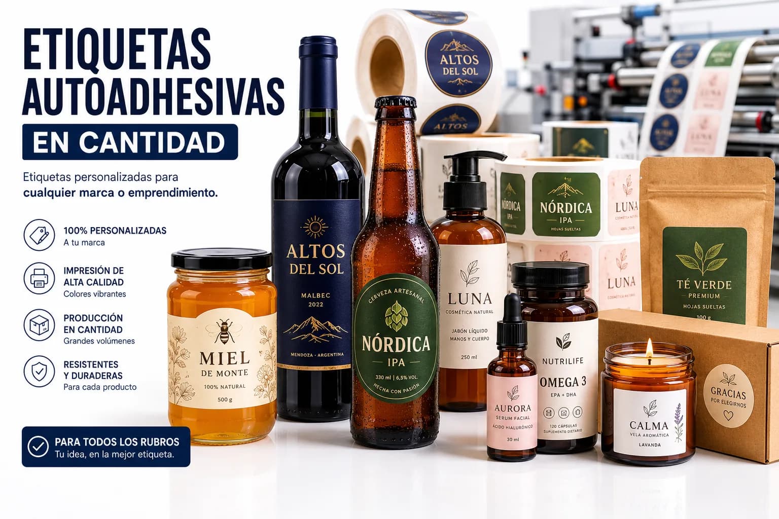 Etiquetas Autoadhesivas a Medida